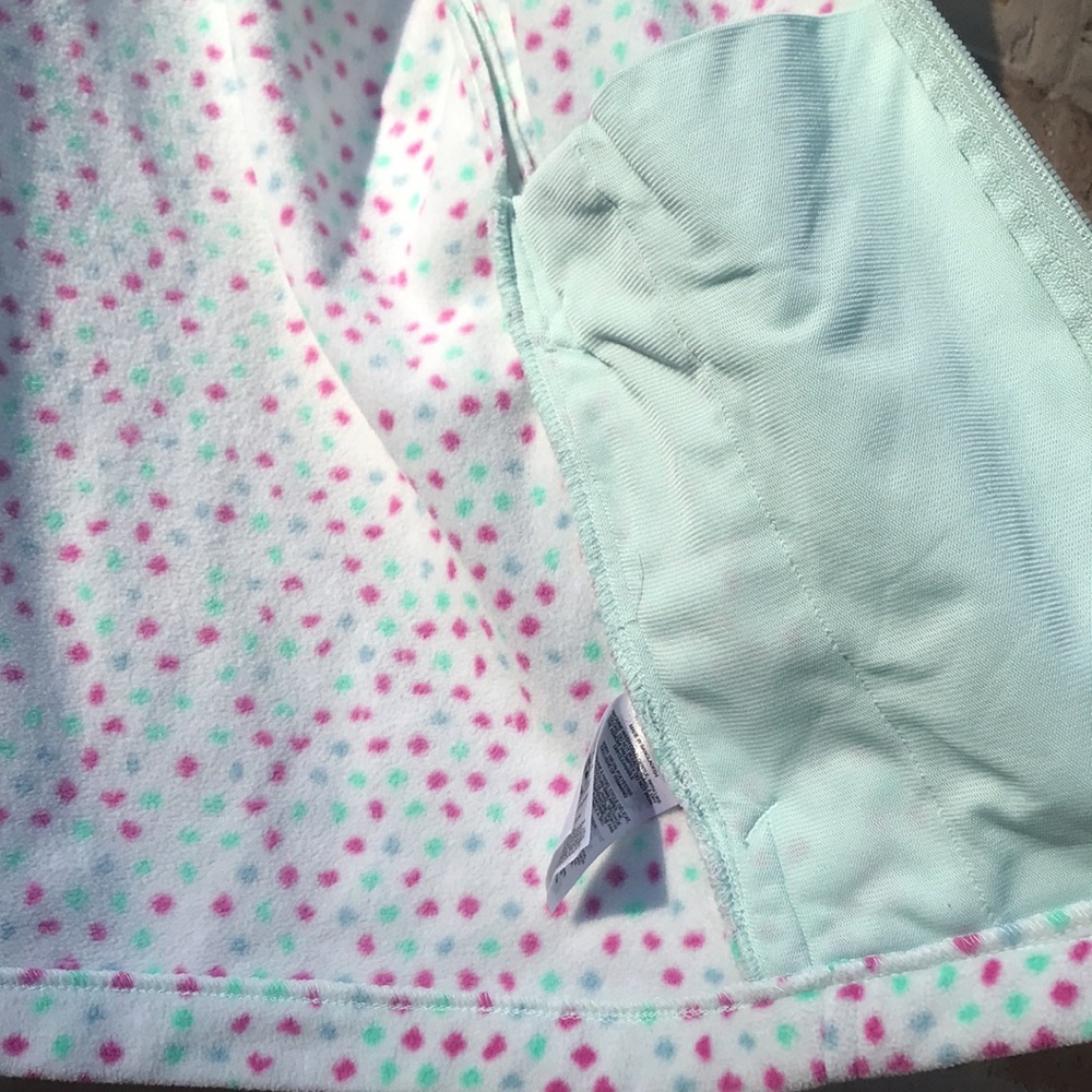 🎀2/$15 Adorable Columbia Polka Dot Full Zip Fleece - Picture 6 of 6